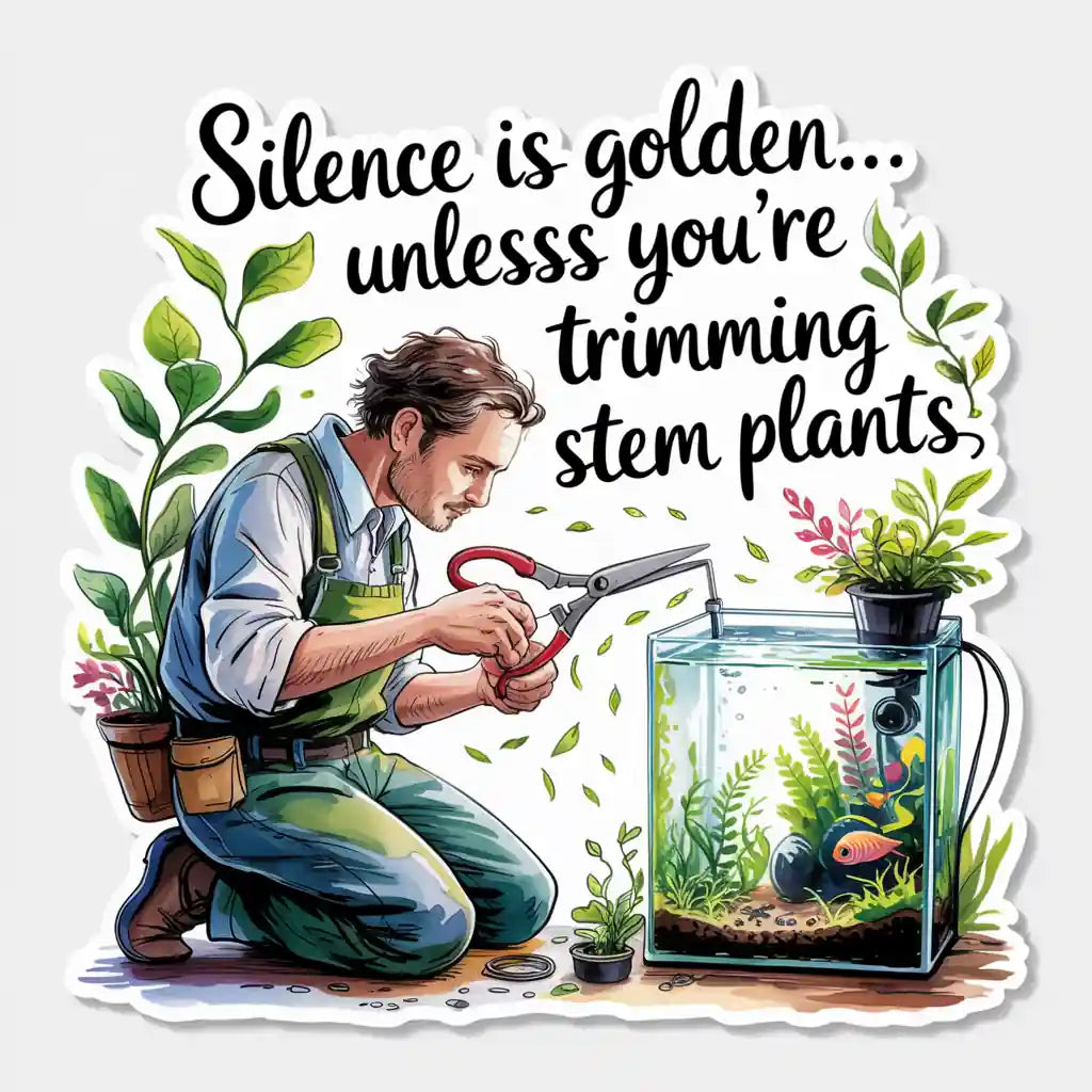 Trimming Stem Plants Sticker