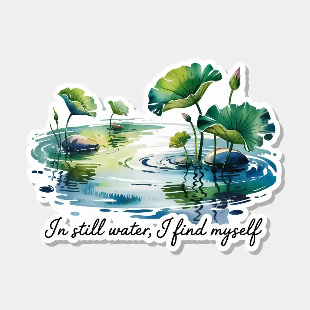 In Still Water Sticker