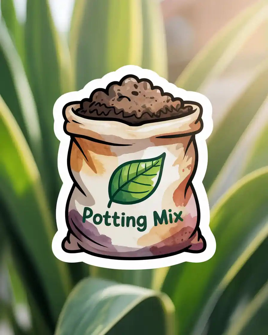 Potting Mix Bag Sticker