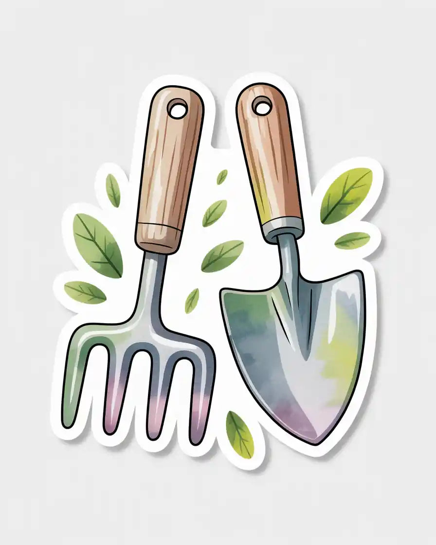 Gardening Tools Sticker