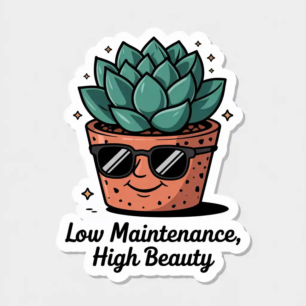 Low Maintenance, High Beauty Sticker