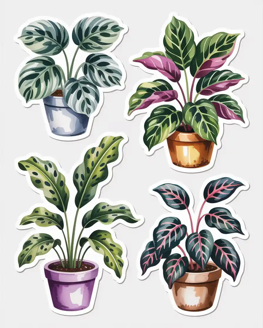 Calathea Plant Sticker Set