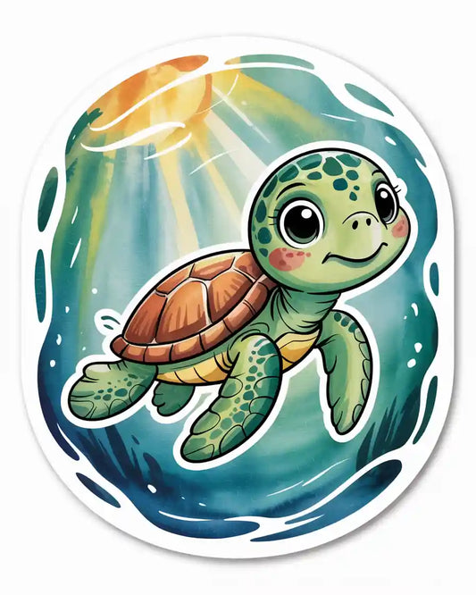 Cute Sea Turtle Sticker