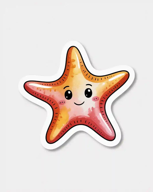 Smiling Starfish Sticker