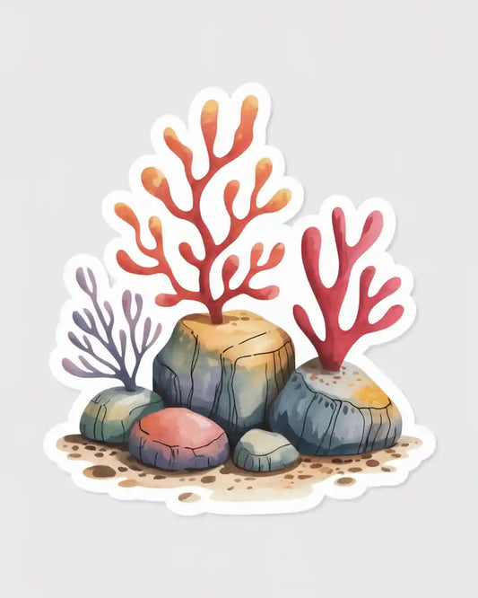 Colorful Coral Reef Sticker