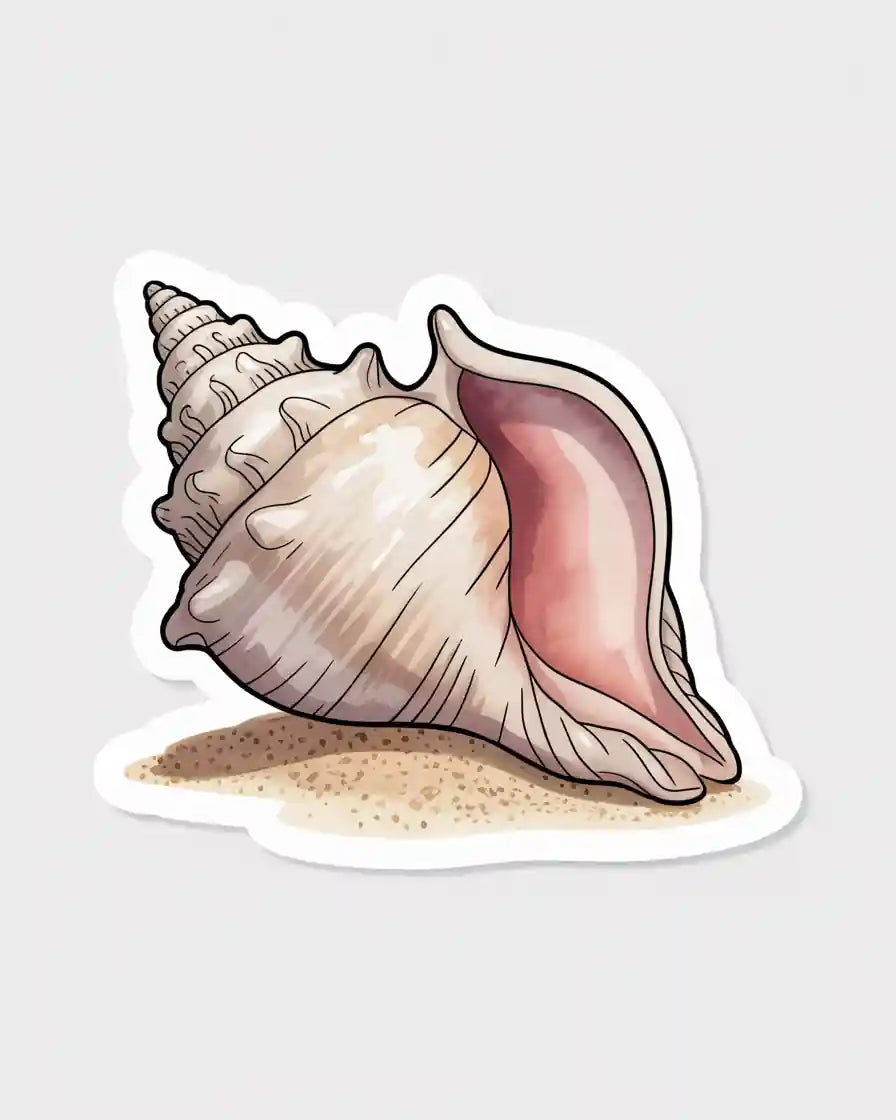 Beach Seashell Sticker – StickerBee