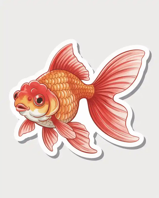 Fancy Goldfish Sticker