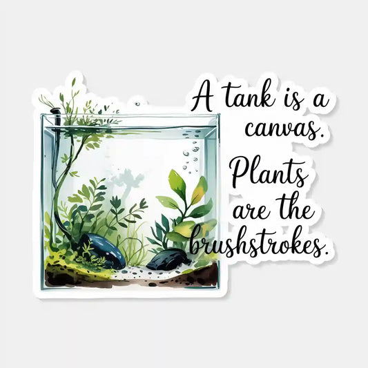 Aquascape Art Quote Sticker