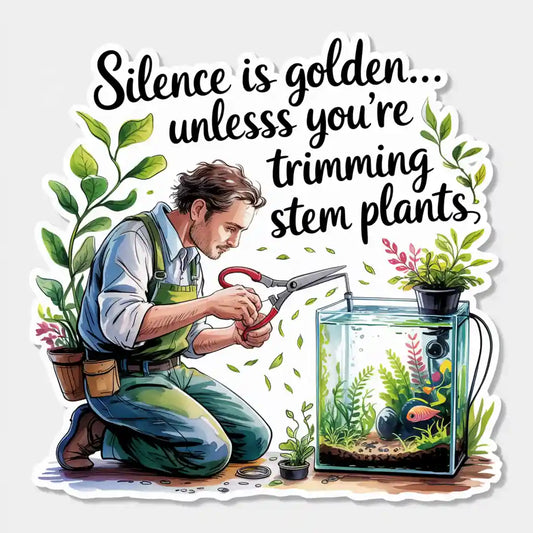 Trimming Stem Plants Sticker