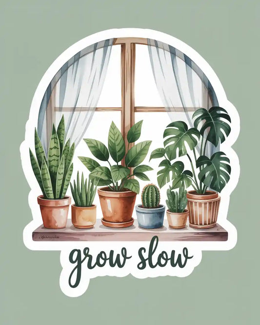 Grow Slow Sticker