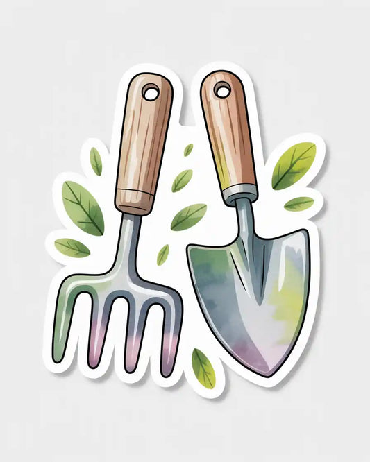 Gardening Tools Sticker