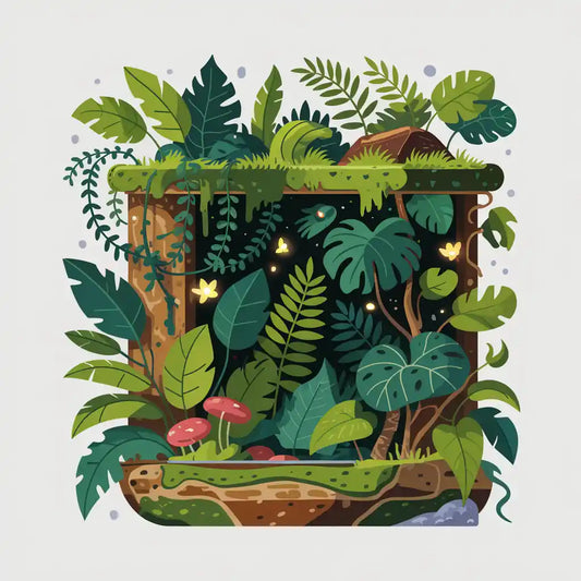 Terrarium Jungle Sticker