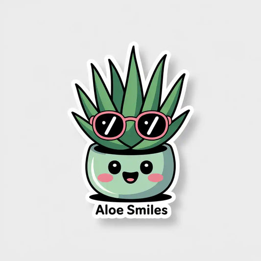 Aloe Smiles Sticker
